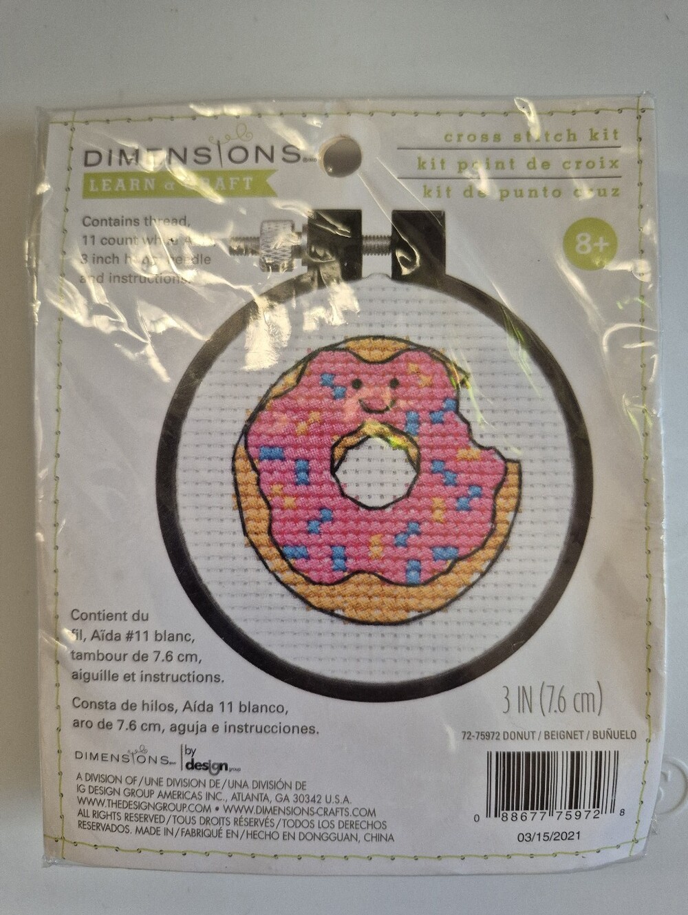 Dimensions Counted Cross Stitch  Donut